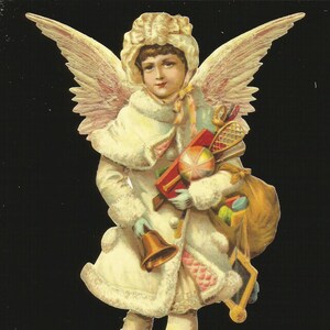 Rilievo in rilievo in stile vintage tedesco - Grande angelo di Natale e Pasqua BK5151 (serie BK)