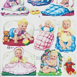 Troqueles de corte vintage en relieve inglés Mamelok - Precious Babies / Children 1302