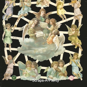 Troqueles de corte en relieve de estilo vintage alemán: ángeles de Pascua navideños WOW EF7370