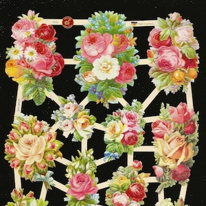Troqueles de corte en relieve de estilo vintage alemán - WOW Roses / Flowers EF7372