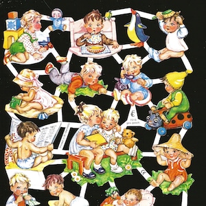 Recorte de sucata em estilo vintage com relevo alemão - adorável chá de bebê e festa infantil WOW EF7015