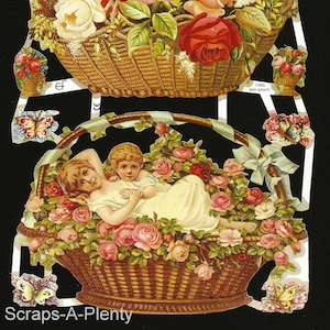 Troqueles de corte en relieve de estilo vintage alemán - Precious Children & Flowers EF7065