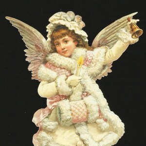 Rilievo in rilievo in stile vintage tedesco - Grande angelo di Pasqua e Natale BK5107 (serie BK)