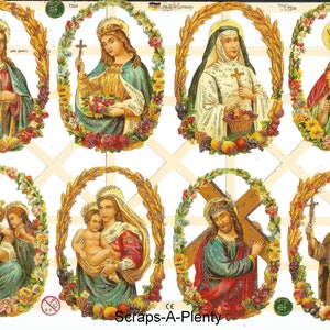 Recorte em metal estilo vintage com glitter prateado em relevo alemão - Natal Páscoa Jesus Religioso EF7334G