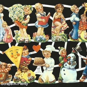 Relevo em relevo estilo vintage alemão com sucata - boneco de neve infantil adorável EF7036 SE (edição especial)