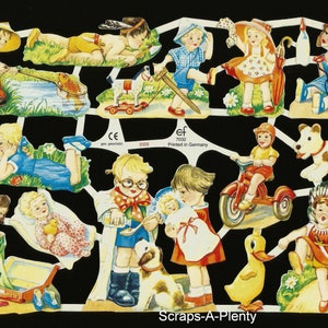 Troquelado en relieve de estilo vintage alemán - Niños jugando EF7032 SE (edición especial)