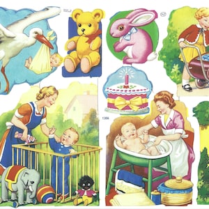 Troqueles de corte vintage en relieve inglés Mamelok - Precious Babies, Toddlers & Children 1306