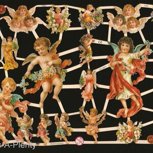 Relieve troquelado de estilo vintage alemán - Ángeles de Pascua y Navidad EF7228