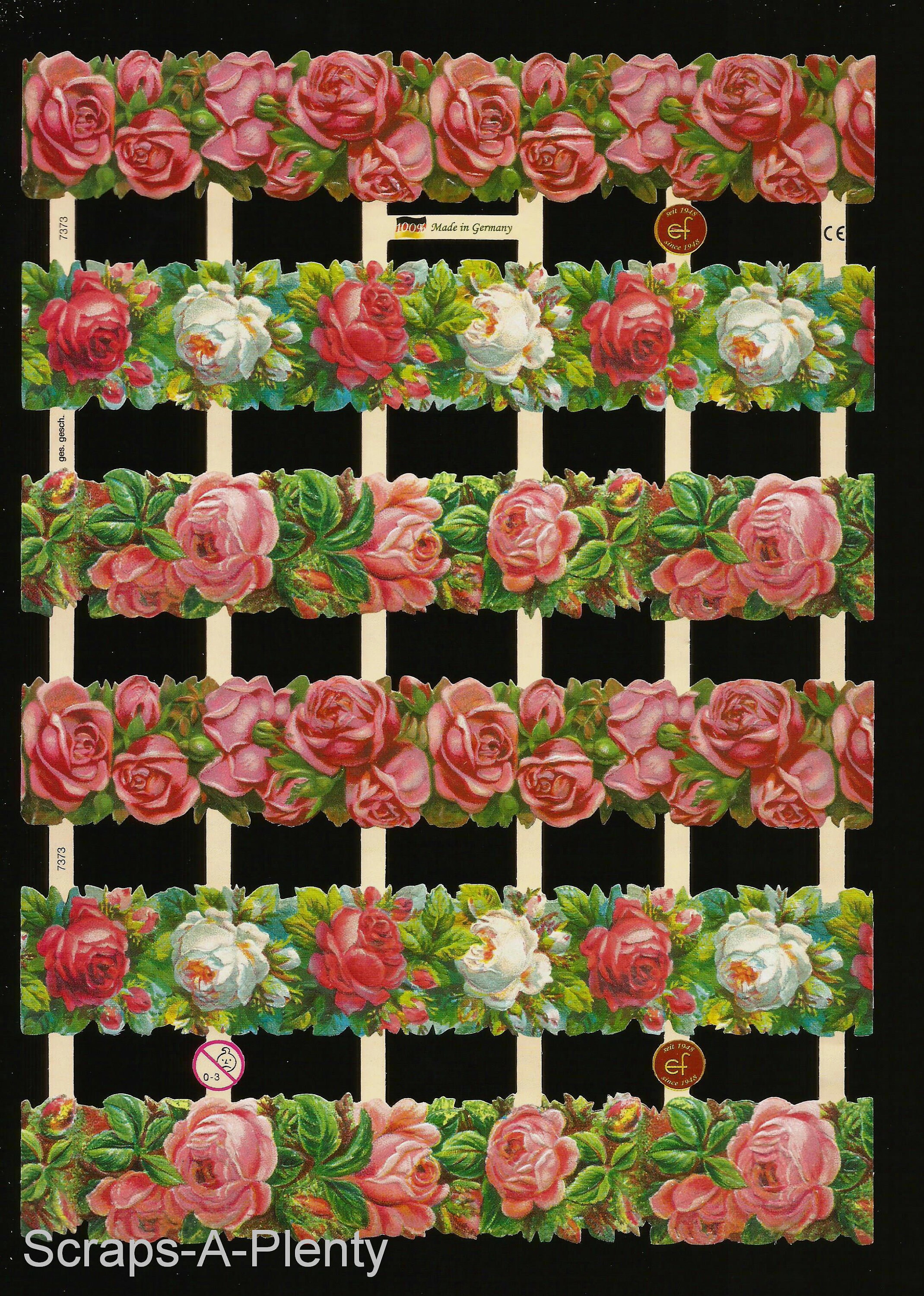 German Embossed Victorian Style Scrap Die Cut Girls EF7309 Flower Children German Embossed Victorian Style Scrap Die Cut Girls EF7309 Flower Children