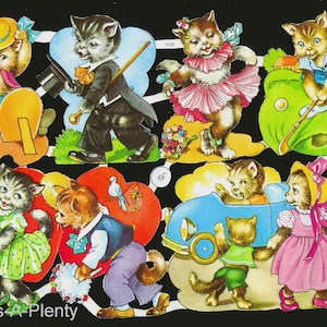 Troqueles de corte en relieve en alemán: adorables gatitos/gatos EF7139