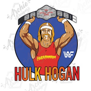 Hulk Hogan/Stranger things PNG/ Sublimation