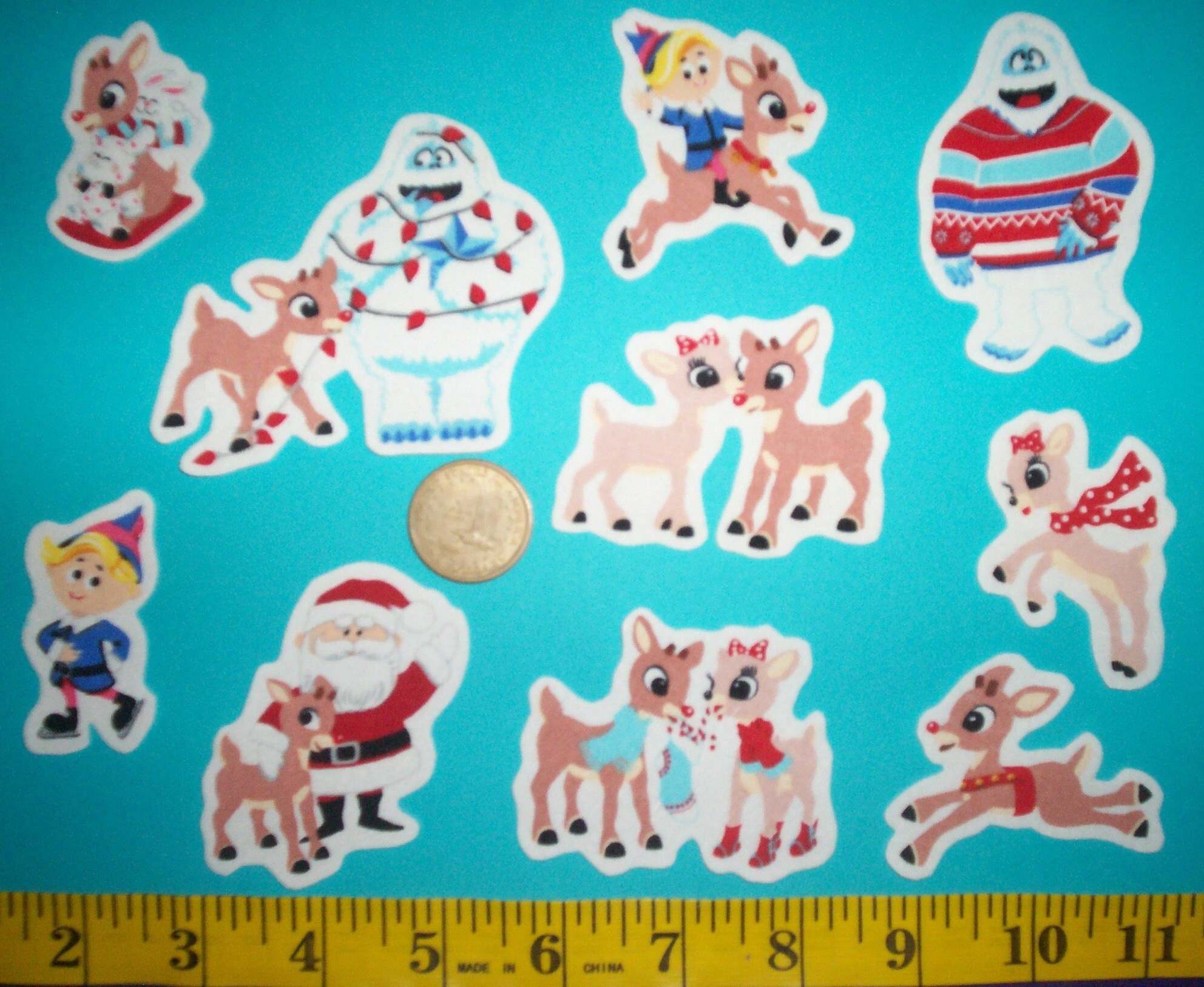 Rudolph the RedNosed Reindeer Ironons Fabric Appliques Etsy