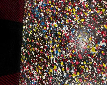 Skateboard deck 7x27 3/4 custom paint job and  gripped