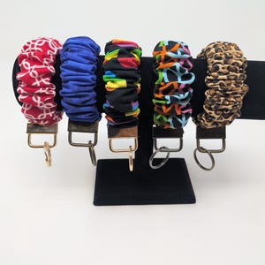 Scrunchie keychain wristlet scrunchie key holder Scrunchies