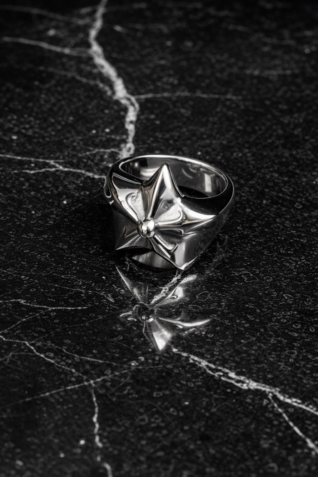 な*か様 Chrome Hearts／STAR BAND RING／9～10号／ Chrome Hearts Star Ring - Etsy