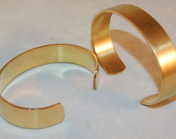 Brass Bracelet Cuff Blanks for Jewelry Making .5 Inch Pkg of 2 Etsy