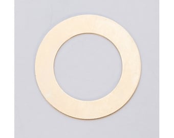 Brass Large Ring Washer 1-3/8" 24ga Package of 6