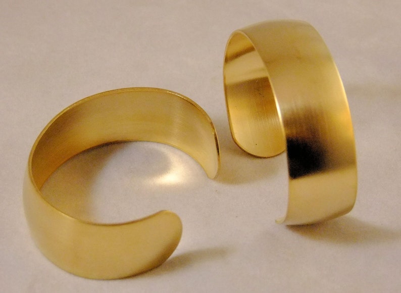 Domed Brass Bracelet Cuff Blanks for Jewelry Making .75 Inch Etsy