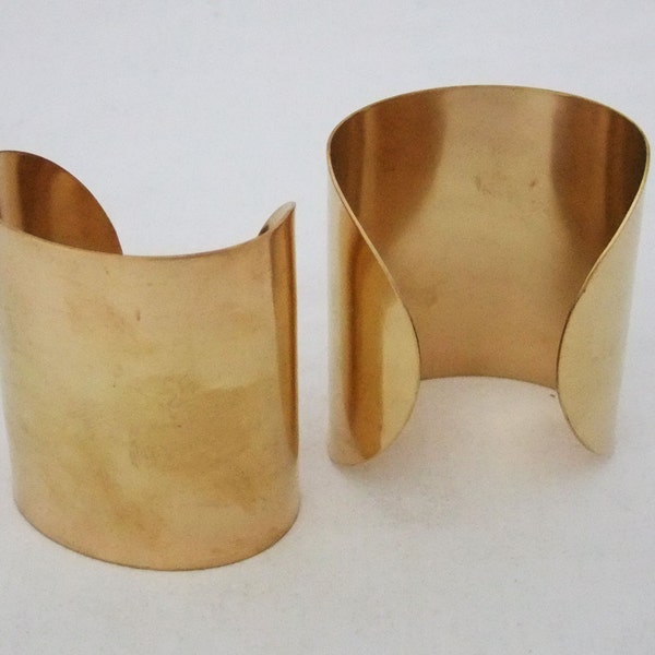Brass Bracelet Cuff Blanks For Jewelry Making 3 inch Pkg Of 2