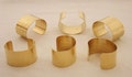Set of 6 Brass Bracelet Cuff Blanks For Jewelry Making 1.5 inch