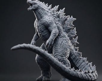 Plik STL potwora Kaiju Godzilla, model 3D gada Titan, figurka gigantycznego stworzenia STL, kolekcjonerskie cyfrowe pobranie potwora