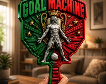 Modelo STL de máquina de goles, archivo de impresión 3D de trofeo de fútbol, archivo STL para exhibición de aficionados al fútbol, descarga digital para decoración de escritorio deportivo