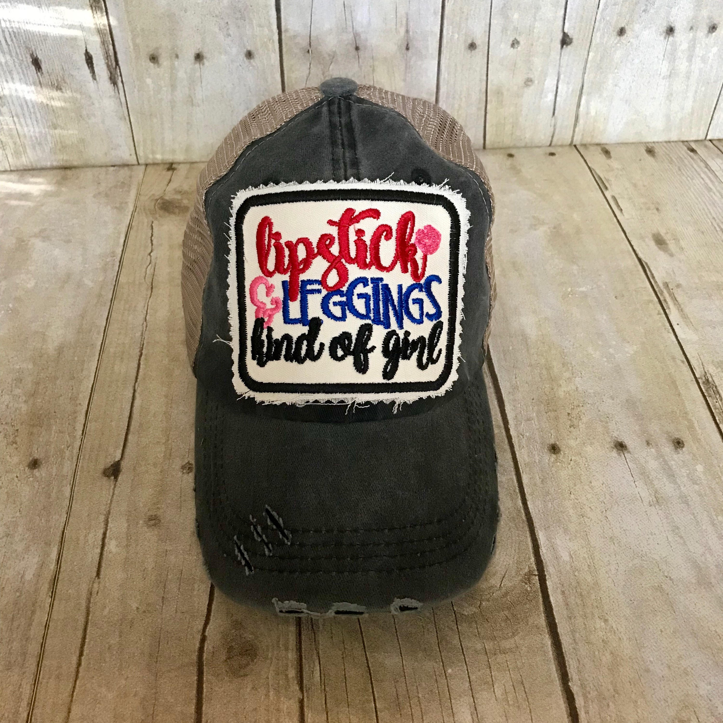 Lip Boss Hat | Black Distressed Trucker Hat| Lipsense  display picture 3