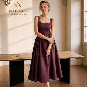 beige and burgundy dress Beige Burgundy Dress