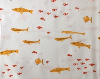 Heather Ross Fish Half Yard Red Free Spirit