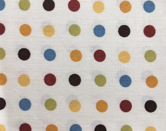 Cream Fabric Confetti Dots quilting cotton