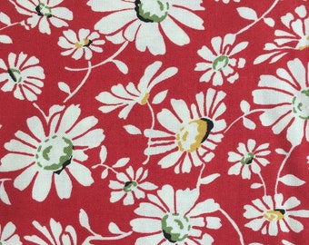 Wee play Moda Sandy Klop Red Daisy Flowers American Jane