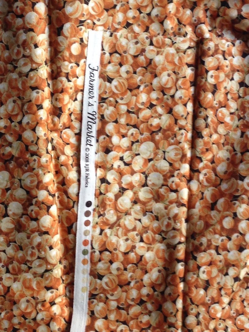 Farmers Market Quilting Cotton Half Yard Tan Golden Fall Colors