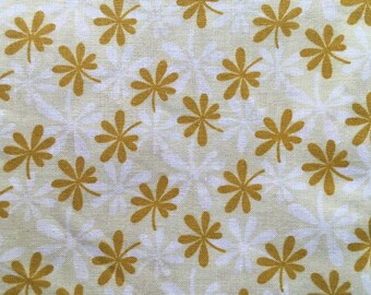 Half Yard Flora Mustard Quilting Cotton Mixer