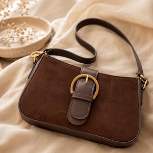Suede Bag With Buckle - Etsy