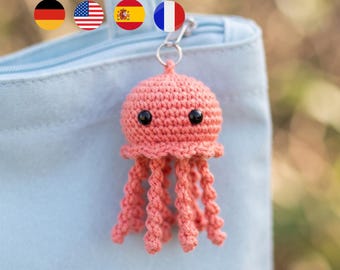 Crochet Jellyfish Pattern, Amigurumi Pattern, Easy Crochet Pattern, Ocean Crochet, Jellyfish, Beginner-Friendly DIY Digital Download PDF