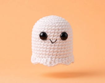 Crochet Ghost Pattern | Ghost Amigurumi PDF | Beginner Crochet Halloween Decor | Cute Ghost Pattern | Spooky Fall Crochet Pattern | DIY Plus