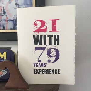 70th birthday birthday card / 70 image 2