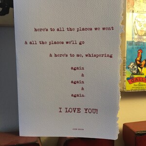 Biglietto di San Valentino, ancora e ancora: TI AMO! john green [biglietti d'amore, biglietti di buoni pensieri]