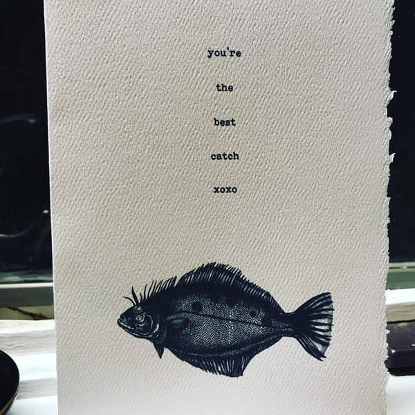 fishing card, you the best catch [ valentines love ]