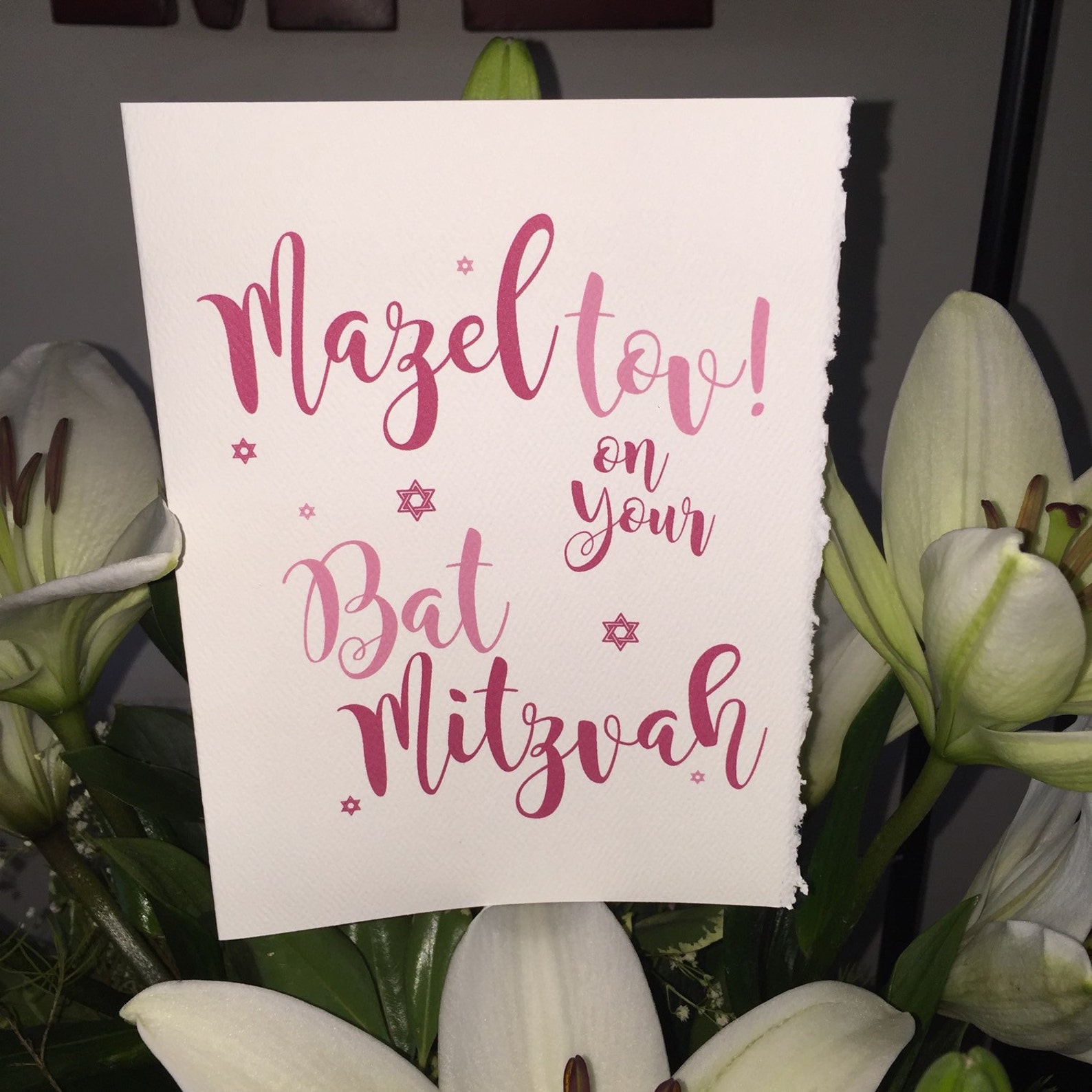 Mazel Tov On Your Bat Mitzvah Card – Jacaranda Tree & Co - View #3