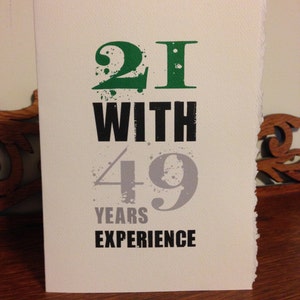 70th birthday birthday card / 70 image 1