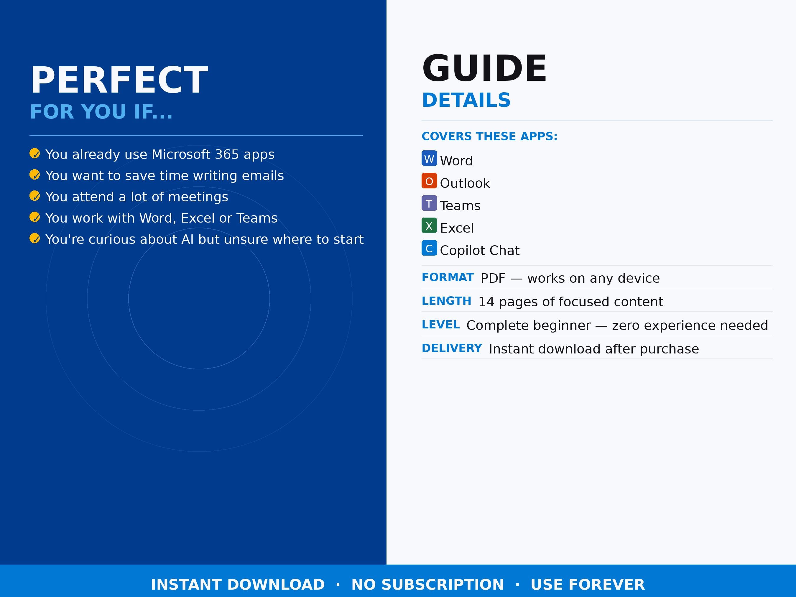 Microsoft Copilot Beginner Guide PDF | AI for Word Outlook Teams Excel ...