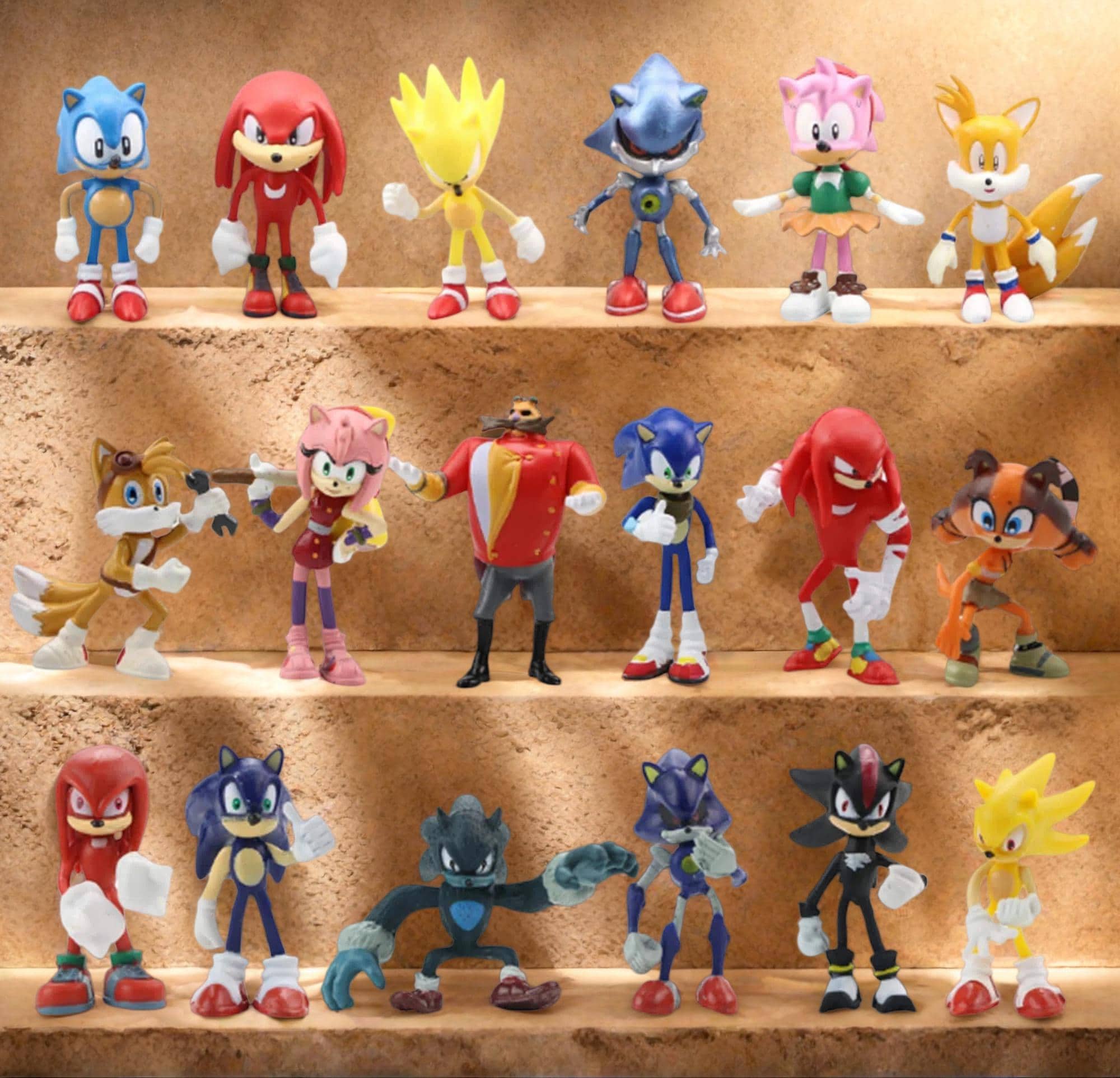 フィギュア ソニック アクションフィギュア ナックルズ テイルス セット