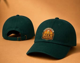 Professional Beer Taster Cap – Vintage Brewery Dad Hat, Craft Beer Lover Gift