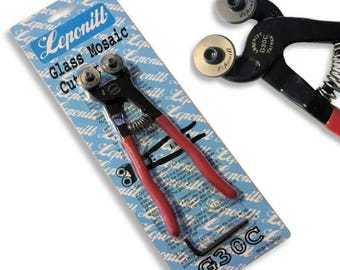 Leponitt Wheeled Glass Mosaic Tile Nippers – Stained Glass Cutting Supplies