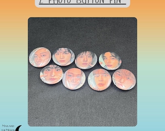 1.25" Stray Kids Pin | Handmade Bias Button Pin | Stray Kids Fanmade Merch | Kpop Bias Pin | Ita Bag Backpack Accessory | Stay Gift
