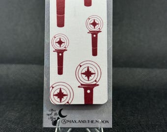 Stray Kids Lightstick Magnetic Bookmark Handmade Laminated Bookmark SKZ Bookmark Cute Kpop Inspired Stationery Gift for Readers