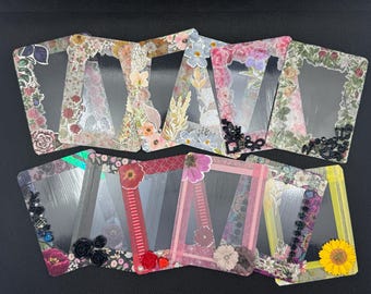 Hand Decorated Kpop Toploader Photocard Holder Stray Kids Inspired Handmade PC Protector Cute Deco Toploader Gift for STAY