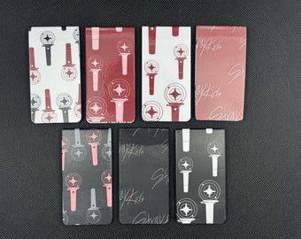 Stray Kids Lighstick SKZ Magnetic Bookmark Handmade Laminated Bookmark Motivational Bookmark Cute Kpop Inspired Stationery Gift for Readers