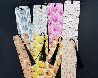 Stray Kids SKZOO Tassel Bookmark | Double-Sided 2x6 Bookmark | Cute K-Pop Reading Accessory | STAY Gift | Handmade Bookmark